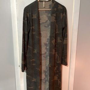 Camo Duster Cardigan